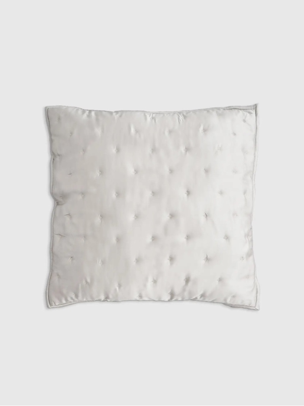QUINCE Bamboo Dream Quilted Euro Sham White 7591
